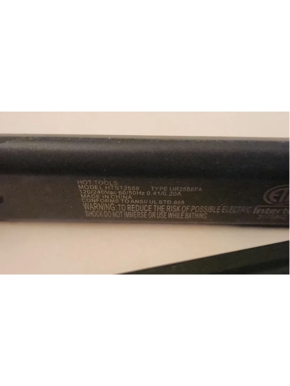 Women's Hot Tools Black Gold Flat Iron Hair Straightener HTST2588 1
